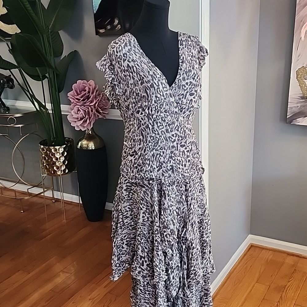 All saints caris Kara long dress sz 10 - Picture 3 of 7